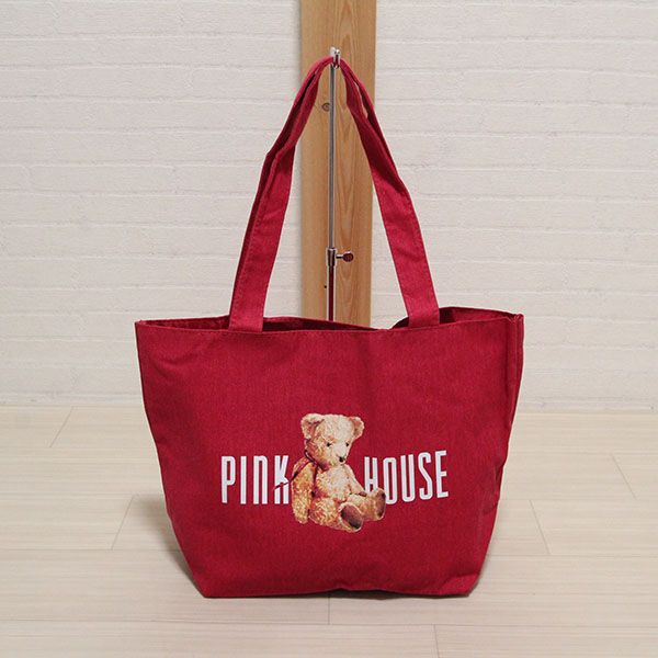 PINK HOUSE ピンクハウス バケツ型 トートバッグ クマ