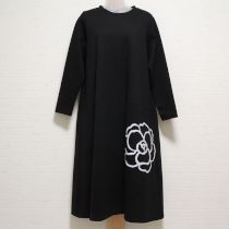 黒カメリアワンポイントワンピース【3(9号)】
