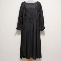 黒デニムラウンドカットワンピース【3(9号)】