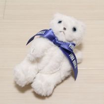 白猫ぬいぐるみコサージュ