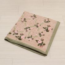 ピンク薔薇柄ローンストール