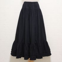 黒ピコフリルスカート