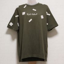 カーキロゴ&パッチTシャツ【M】