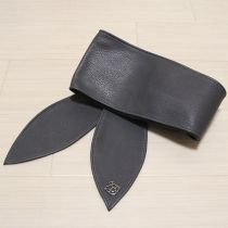 グレーエコレザーサッシュベルト