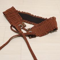 茶ヌバックベルト