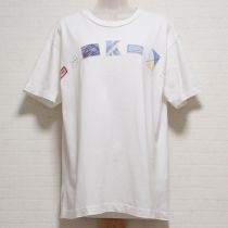 白ロゴパッチTシャツ【M】
