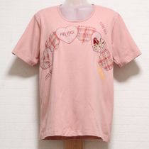 ピンクアンジェリックラビッツパッチTシャツ【L】