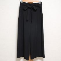 黒ワイドパンツベルト付き【3(9号)】