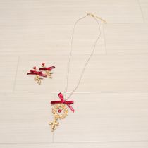ゴールドアンジェリークローズネックレス&イヤリング
