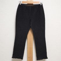 黒裾フリルデニムレギンス