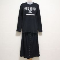 黒ロゴ入りセットアップカットソー