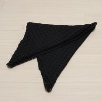 黒フラワーレース三角ストール