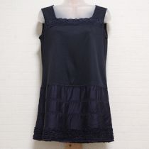 紺レース&フリル異素材チュニック【3(9号)】