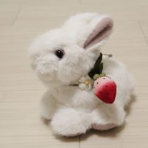 白野いちごの森うさぎぬいぐるみコサージュ
