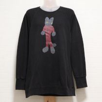 黒猫ロングトレーナー