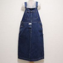 紺デニムサロペットスカート