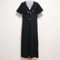 黒セーラーカットソーワンピース