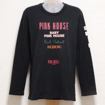 黒ワールドロゴ長Tシャツ【M】