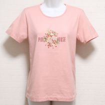 ピンク苺ブーケTシャツ【L】