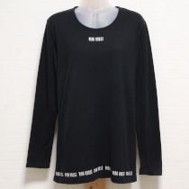 黒ロゴ長Tシャツ