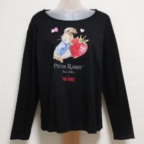 黒ピーターラビット長Tシャツ【4(L)】