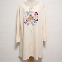 生成雛菊×ロゴパッチ使いカットソーワンピース