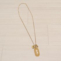 ゴールドコイン&ロゴプレートペンダント