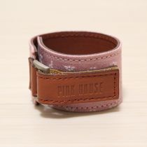 ピンクモノグラムデニムバングル