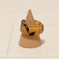 べっ甲調リング