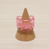 ピンク系ローズインタリオリング