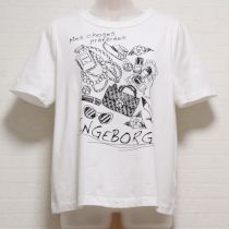 白コスメペイントTシャツ【4(11号)】
