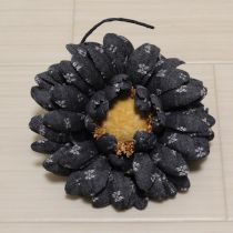 紺モノグラムpt雛菊コサージュ