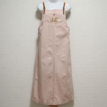 ピンク苺刺繍ジャンパースカート