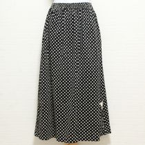 黒ドットリボン使いカットソースカート