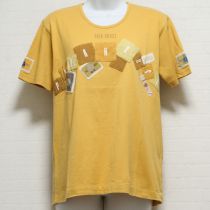 黄ロゴパッチTシャツ【L】