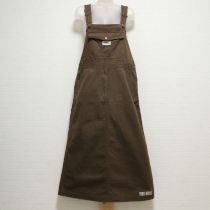 茶ロゴサロペットスカート