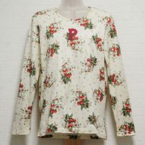 生成苺プリント長Tシャツ