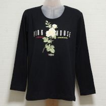 黒白薔薇ptカットソー【M】