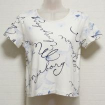 白貝殻とロゴTシャツ【S】