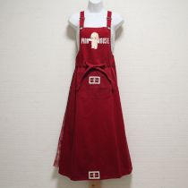 赤キューピー刺繍巻ジャンパースカート