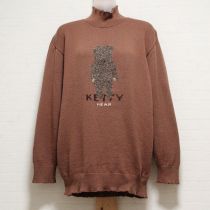 モカくま編込みセーター【M】