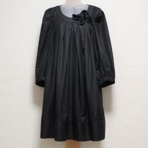 黒花コサージュ付きチュニック【9号】