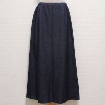 紺Aラインカットソースカート【L】