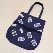 紺ネームワッペン使い2WAYトートバッグ