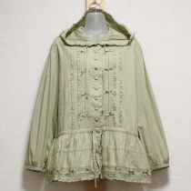 薄荷サテンリボンモチーフチュニックブラウス