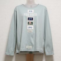 グリーン系ワッペン&ロゴプリントTシャツ【3(M)】