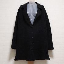 黒ロングニットカーディガン