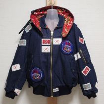 紺苺リースゼッケンブルゾン