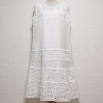生成テープ刺繍オンラッセルリボンワンピース【4(11号)】
