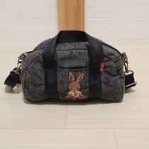 黒うさぎ刺繍2WAYミニバッグ